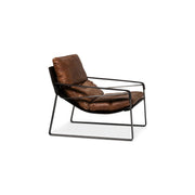 Moe's Home Collection Connor Cappuccino Leather Club Chair