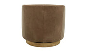 Moe's Home Collection Oscy Tan Leather Swivel Chair