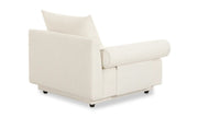 Moe's Home Collection Rosello White Left Arm Facing Chair
