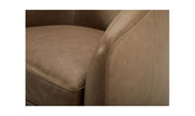 Moe's Home Collection Oscy Tan Leather Swivel Chair