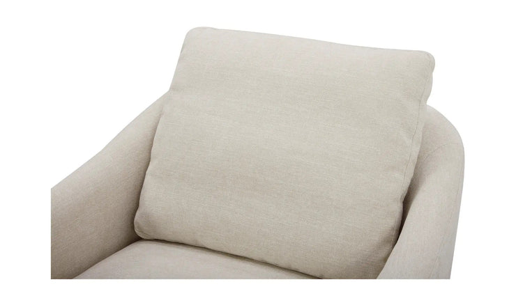 Moe's Home Collection Linden Soft Beige Swivel Chair