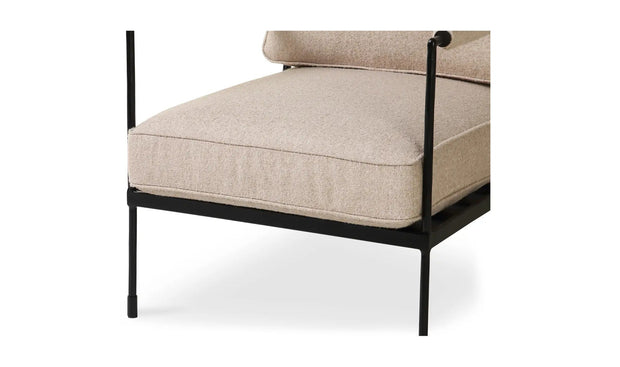 Moe's Home Collection Vecchia Beige Accent Chair