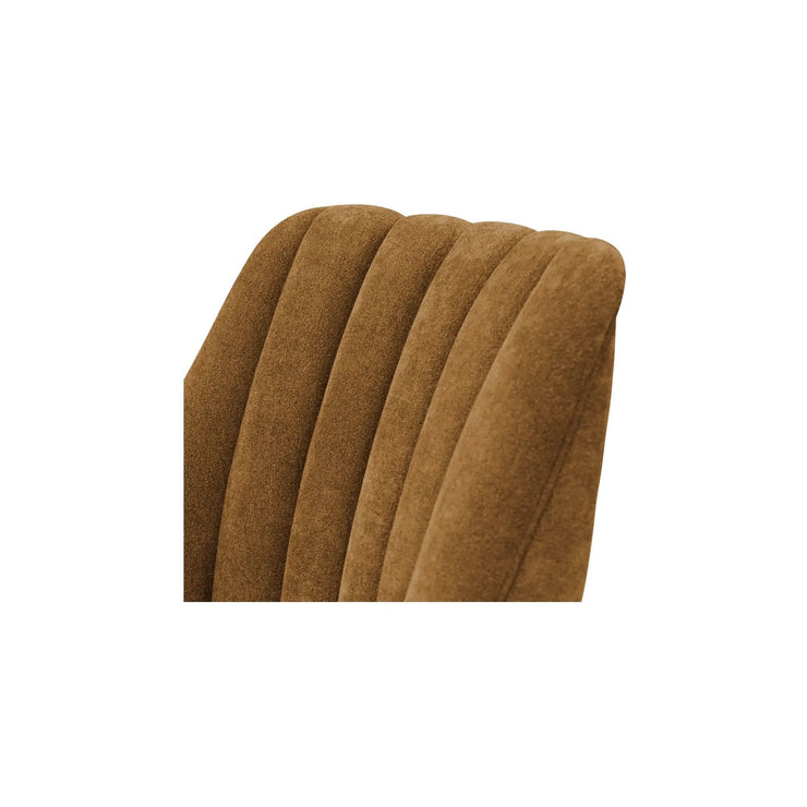 Moe's Home Collection Bowie Ochre Brown Swivel Chair