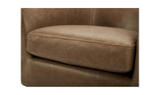 Moe's Home Collection Oscy Tan Leather Swivel Chair
