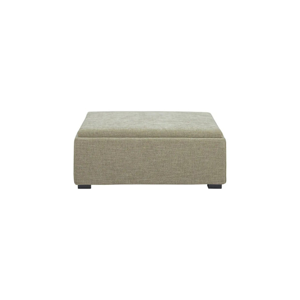 Moe’s Home Collection Montana Storage Washed Green Ottoman