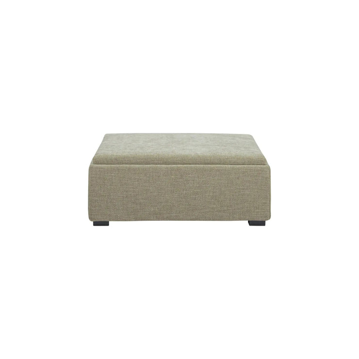 Moe’s Home Collection Montana Storage Washed Green Ottoman