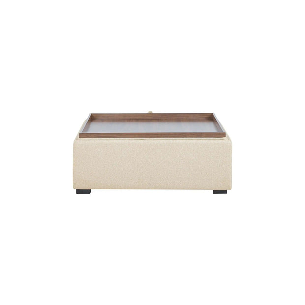 Moe’s Home Collection Montana Flecked Oat Storage Ottoman