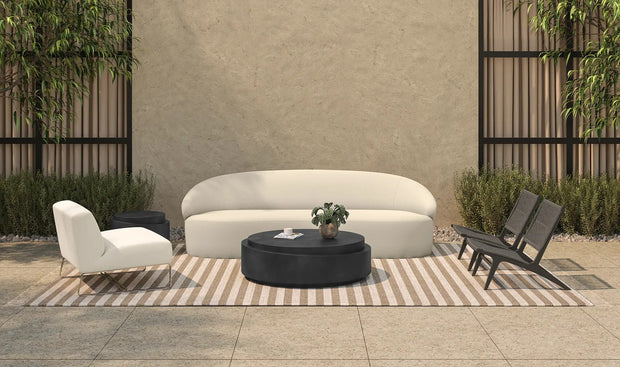 Moe's Home Collection Jules Off White Outdoor Accent Chair