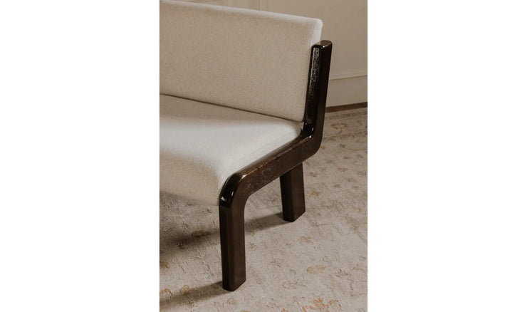 Moe's Home Collection Edie Flecked Ivory Accent Chair
