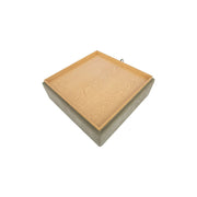 Moe’s Home Collection Montana Storage Washed Green Ottoman
