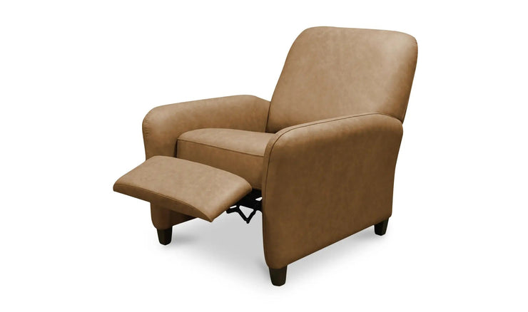 Moe's Home Collection Luna Tan Leather Recliner Chair