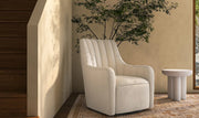 Moe's Home Collection Bowie White Swivel Chair