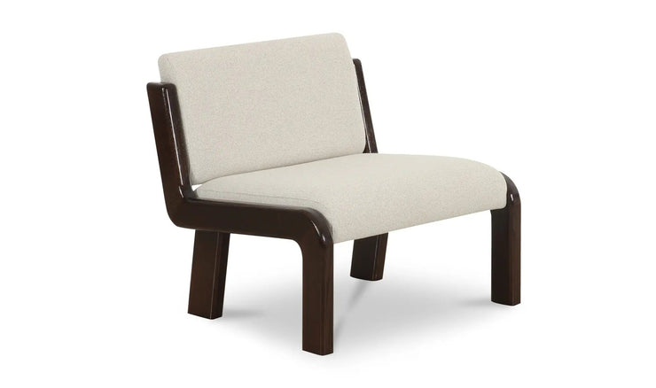 Moe's Home Collection Edie Flecked Ivory Accent Chair