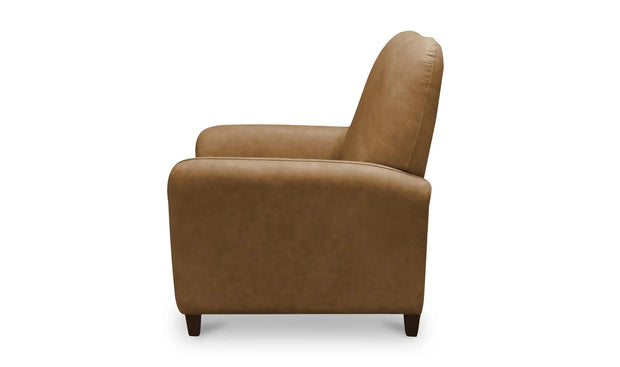 Moe's Home Collection Luna Tan Leather Recliner Chair