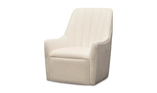 Moe's Home Collection Bowie White Swivel Chair