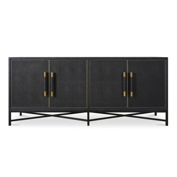 Moe's Home Collection Mako Black Shagreen Sideboard