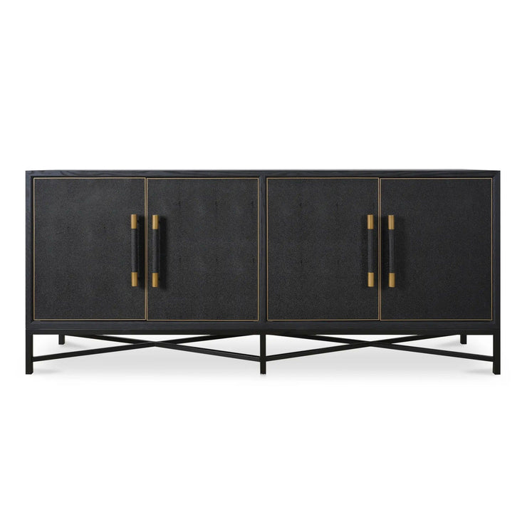 Moe's Home Collection Mako Black Shagreen Sideboard