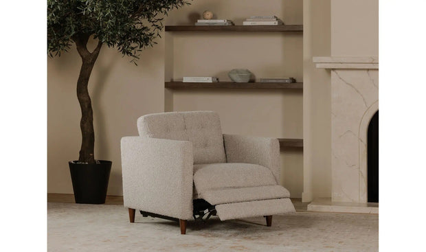 Moe's Home Collection Bridgers Warm Grey Power Recliner Chair