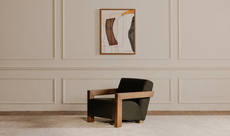 Moe's Home Collection Garnet Olive Lounge Chair