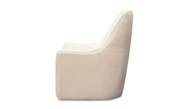 Moe's Home Collection Bowie White Swivel Chair