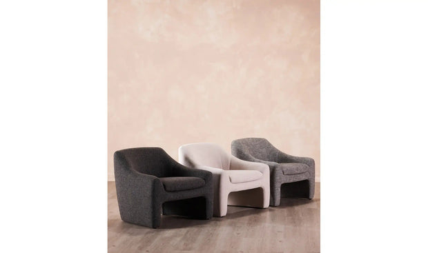 Moe's Home Collection Kenzie Shadowed Grey Accent Chair
