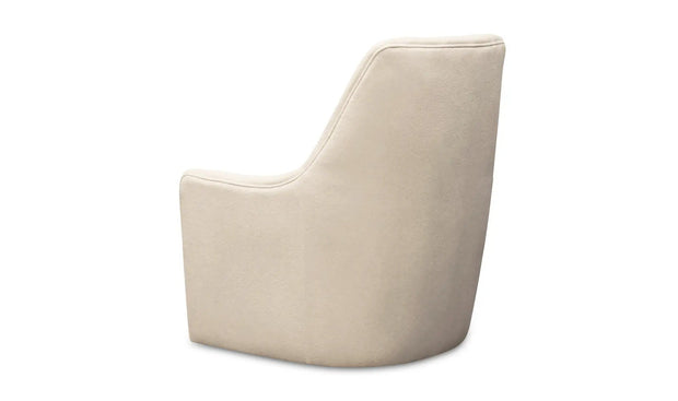 Moe's Home Collection Bowie White Swivel Chair