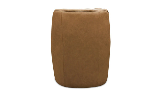 Moe's Home Collection Bowie Tan Leather Swivel Chair