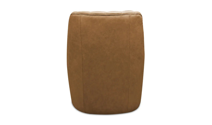 Moe's Home Collection Bowie Tan Leather Swivel Chair