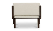 Moe's Home Collection Edie Flecked Ivory Accent Chair