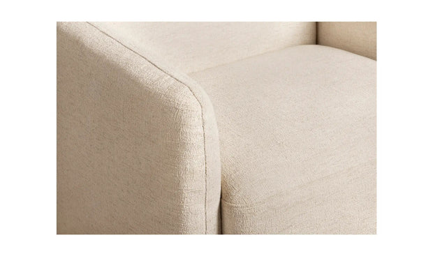 Moe's Home Collection Fallon Flecked Ivory Accent Chair