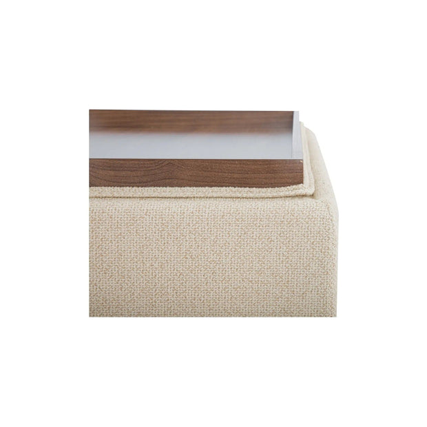 Moe’s Home Collection Montana Flecked Oat Storage Ottoman