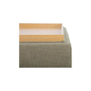 Moe’s Home Collection Montana Storage Washed Green Ottoman