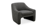 Moe's Home Collection Kenzie Shadowed Grey Accent Chair