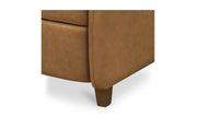 Moe's Home Collection Luna Tan Leather Recliner Chair