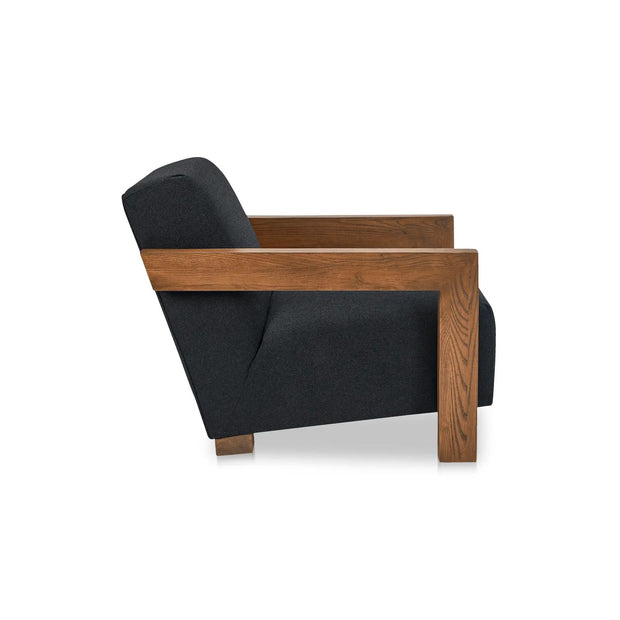Moe's Home Collection Garnet Charcoal Lounge Chair