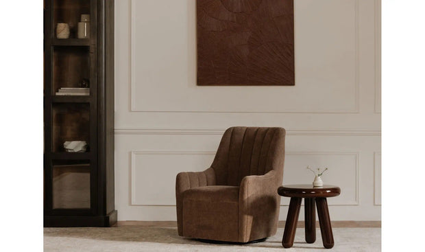 Moe's Home Collection Bowie Cool Brown Swivel Chair
