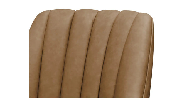 Moe's Home Collection Bowie Tan Leather Swivel Chair