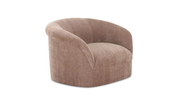 Moe's Home Collection Thora Blush Velvet Lounge Chair