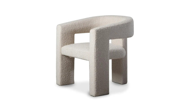 Moe's Home Collection Elo White Boucle Chair