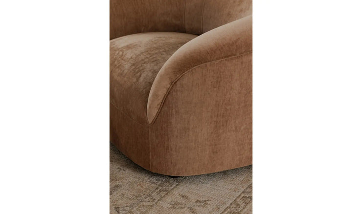 Moe's Home Collection Thora Blush Velvet Lounge Chair