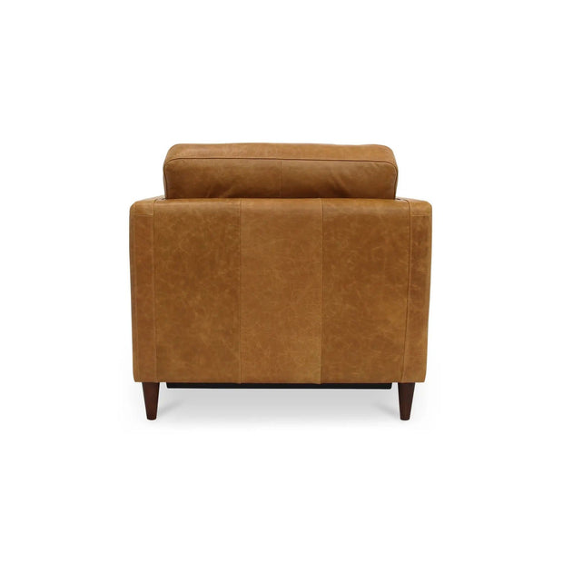 Moe's Home Collection Bridgers Tan Leather Power Recliner Chair