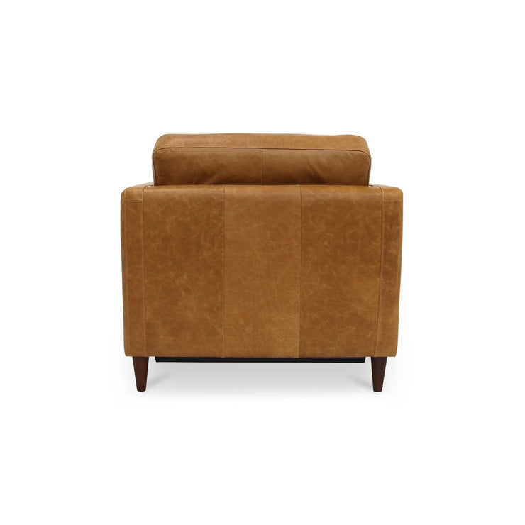 Moe's Home Collection Bridgers Tan Leather Power Recliner Chair