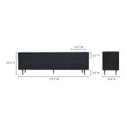 Moe's Home Collection Breu Black Sideboard
