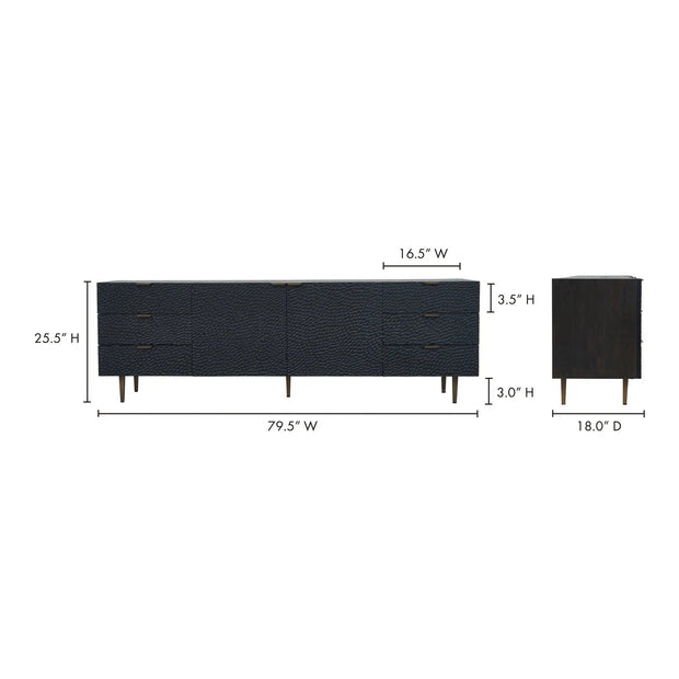 Moe's Home Collection Breu Black Sideboard
