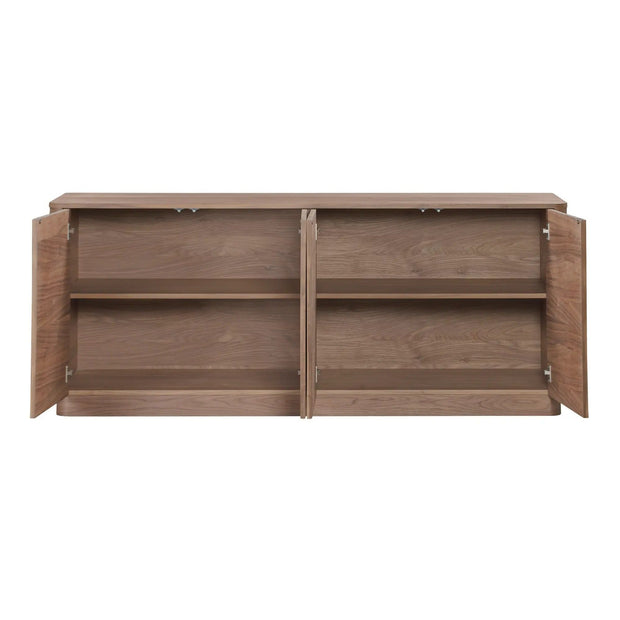 Moe's Home Collection Round Off Walnut Brown Sideboard