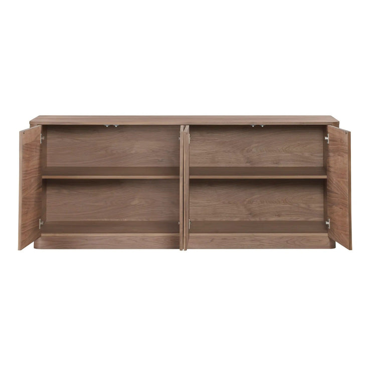 Moe's Home Collection Round Off Walnut Brown Sideboard