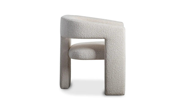 Moe's Home Collection Elo White Boucle Chair