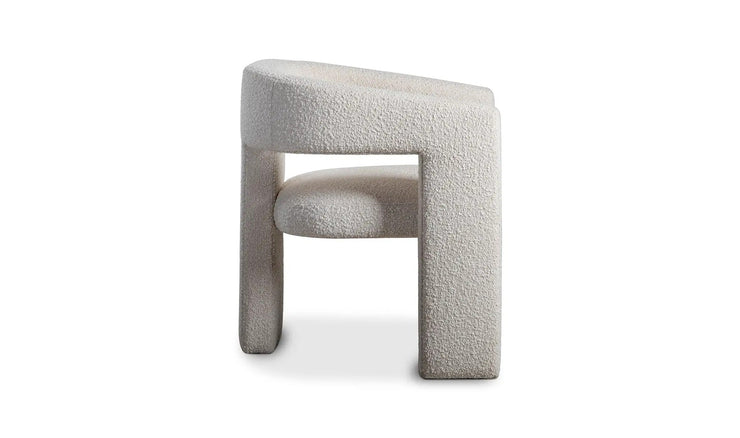 Moe's Home Collection Elo White Boucle Chair