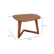 Moe's Home Godenza Brown Walnut Wood End Table