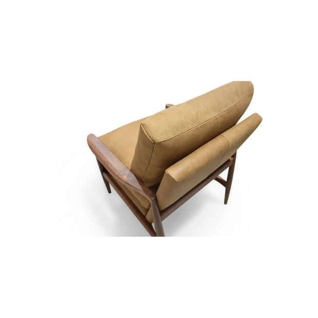 Moe's Home Collection Arturo Tan Leather Accent Chair